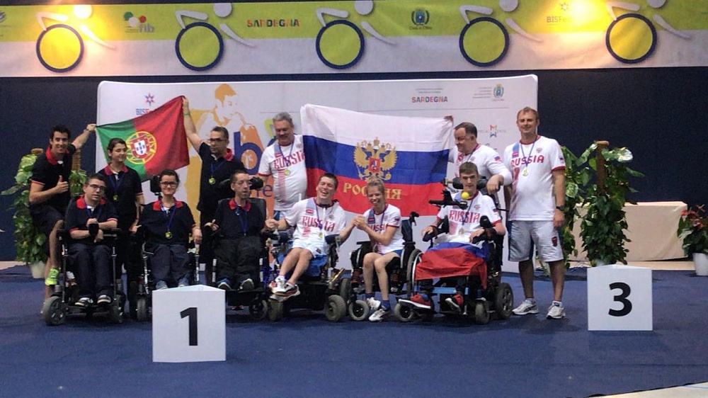 3 золотые и 1 бронзовую медали завоевала сборная команда России по бочча на международных соревнованиях в Италии