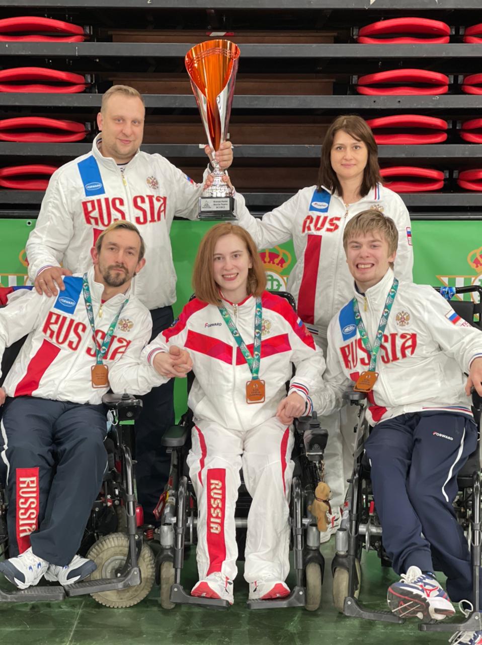 Сборная России завоевала бронзовую медаль в тройках ВС1/ВС2 на чемпионате Европы по бочча