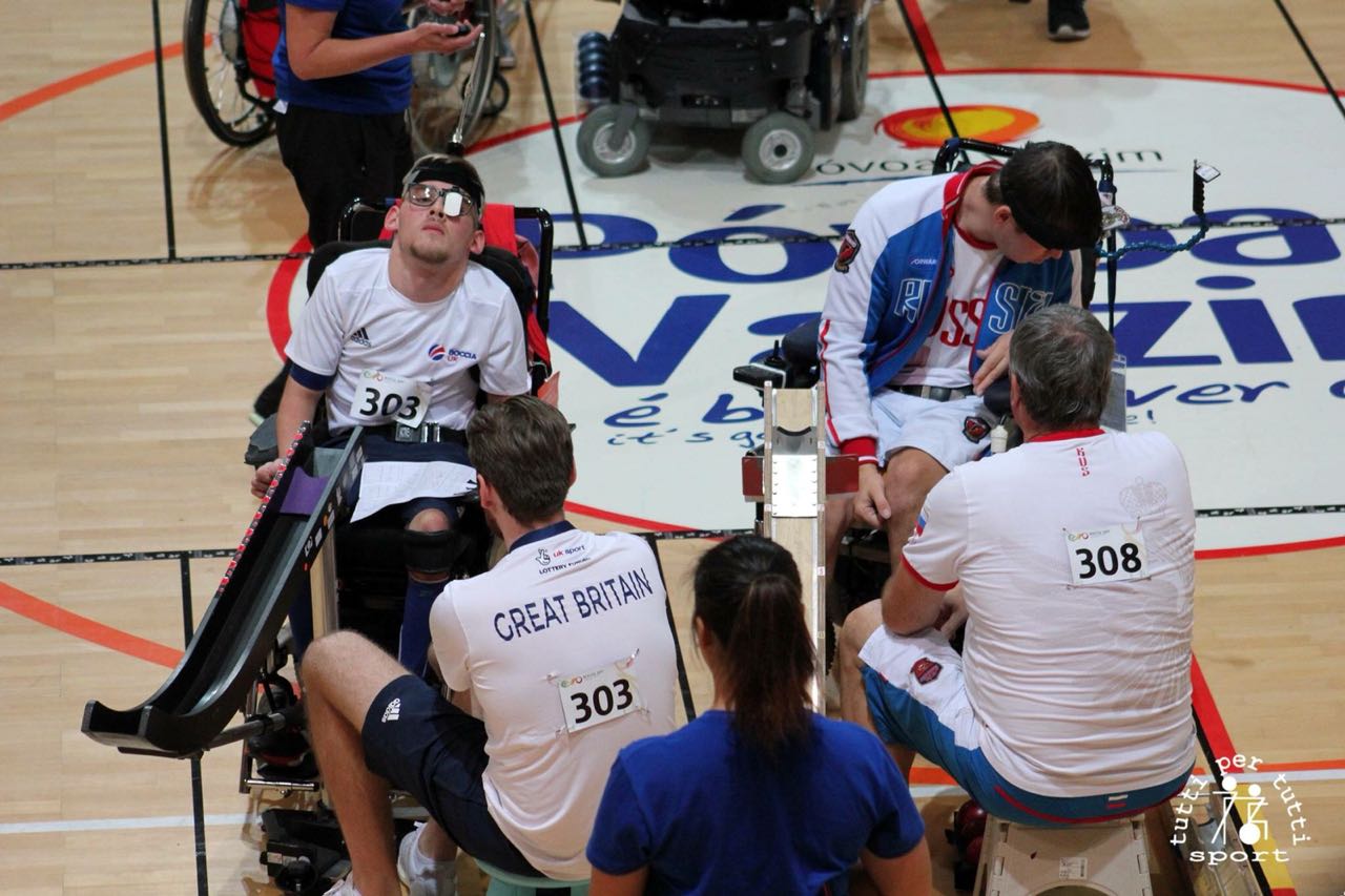 Сборная команда России по бочча ведет борьбу за медали международных соревнований в Португалии