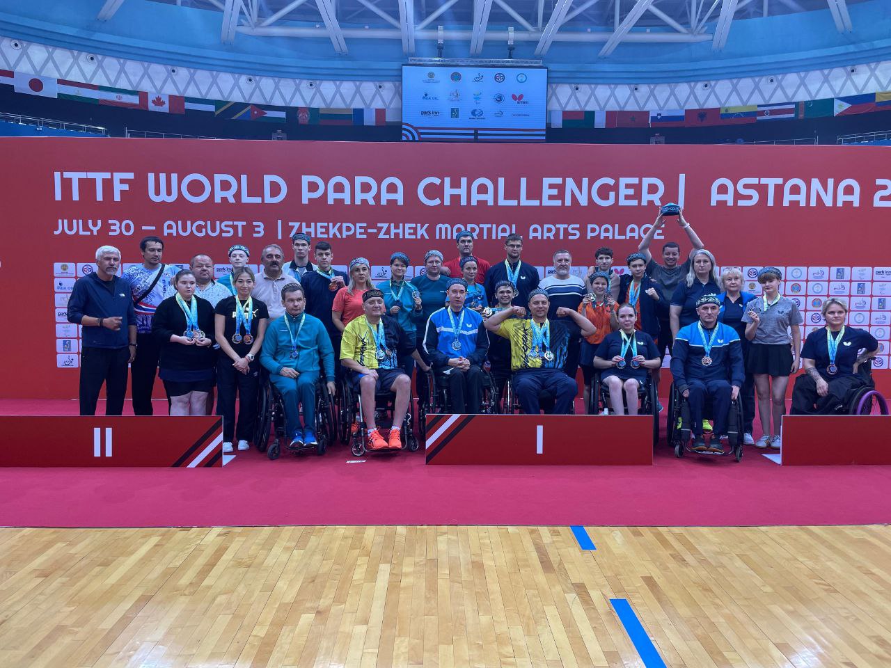 Поведены итоги международных соревнований по настольному теннису «ITTF World Para Challenger Astana 2025»